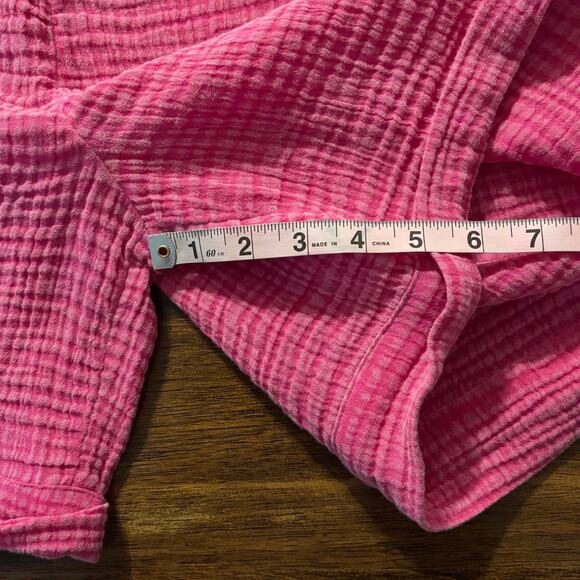 Soft Surroundings Women’s Large Shorts 5.5" Inseam Cotton Gauze Cuffed High Rise - Picture 12 of 12